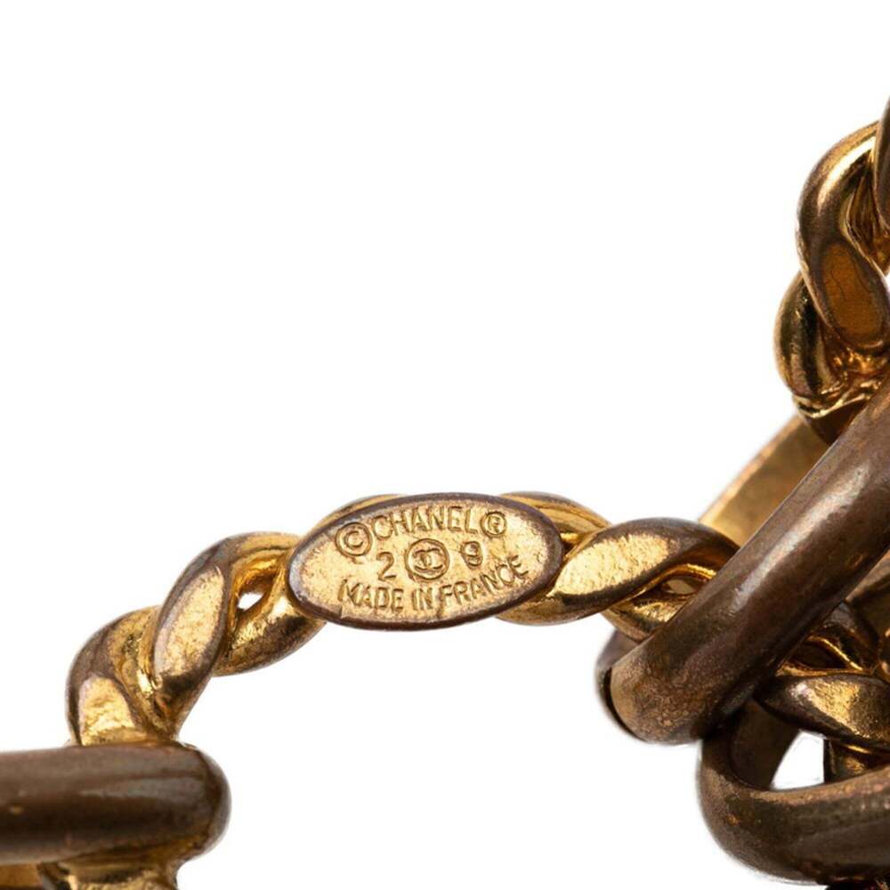 Chanel Coco Mark Twist Chain Belt, 29 Stamp, Vintage Gold Plated, Women's. - Picture 4 of 4